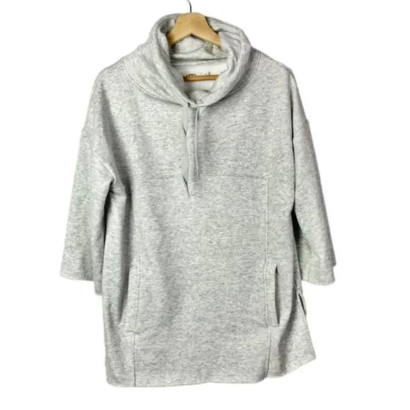 UGG Light Seal Heather Gray Funnel Neck Sweatshirt XS/S - Picture 2 of 5